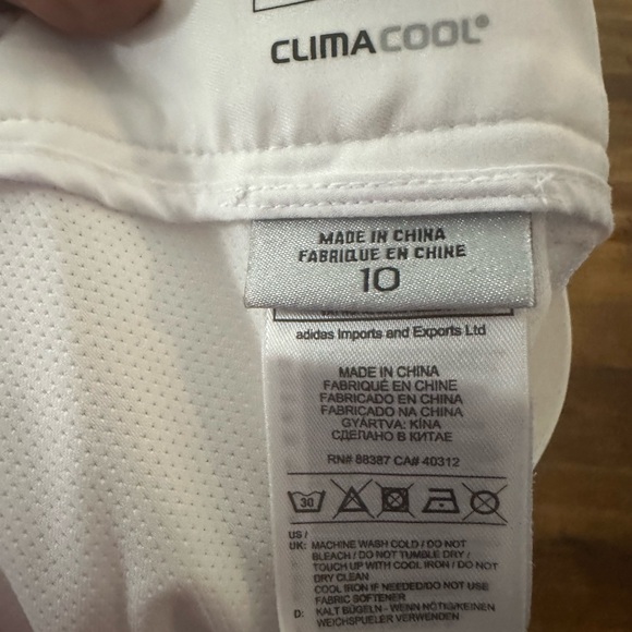 Adidas Clima Cool Orange and White Skort Size 10 - Picture 9 of 10